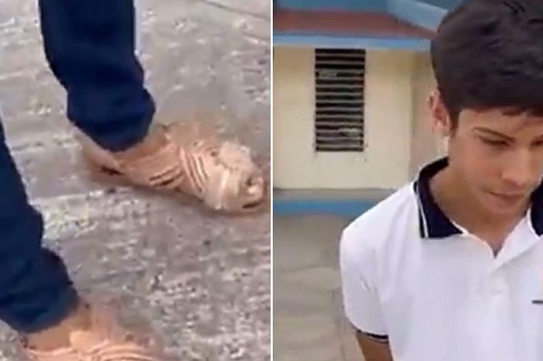 Su hijo hacía bullying y lo hizo regalar sus "zapas" nuevas | Internacionales