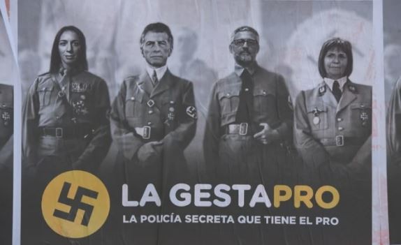 Confirman la falta de mérito para los acusados de pegar afiches con dirigentes del PRO con simbología nazi | Política