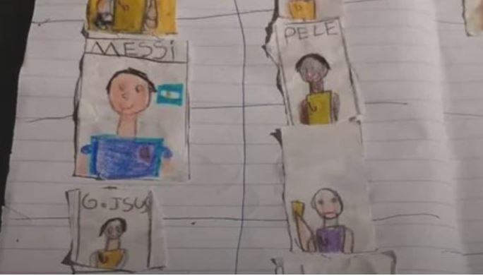 Un niño brasilero hizo su propio álbum del Mundial porque no le alcanzaba para comprar las figuritas | Deportes