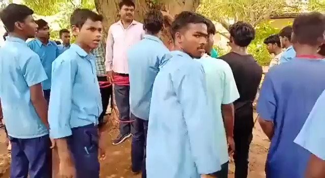 Video: alumnos atan a su profesor a un árbol por ponerles malas notas | Internacionales