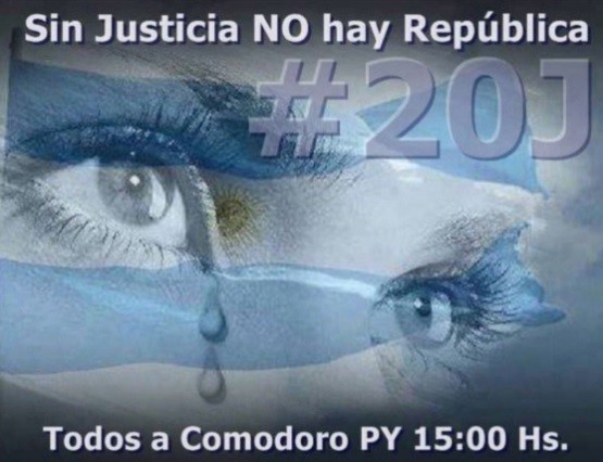 #20J: realizan marcha bajo el lema "Basta de jueces y fiscales cómplices" | Política