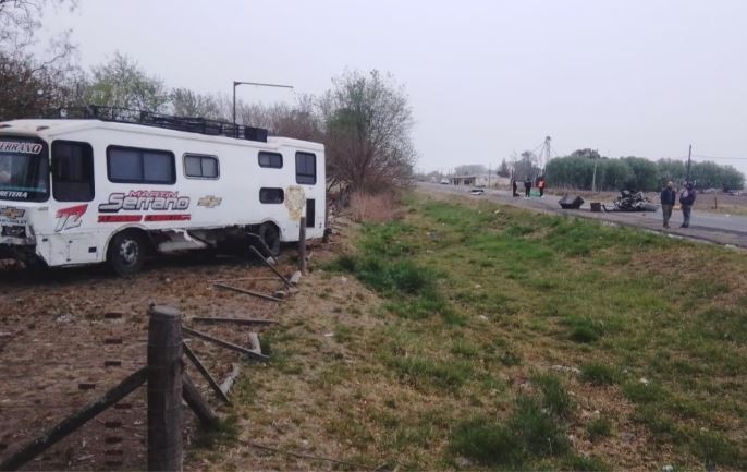 Un hombre murió tras chocar de frente en la Ruta 7 con un motorhome de Turismo Carretera | Actualidad