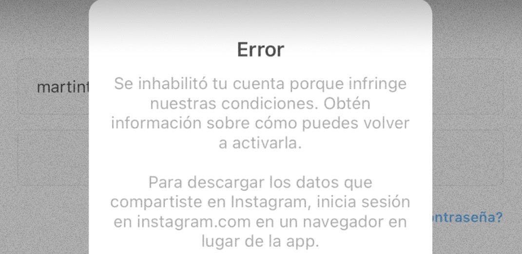 Falla en Instagram: suspende a usuarios sin motivo | Internacionales