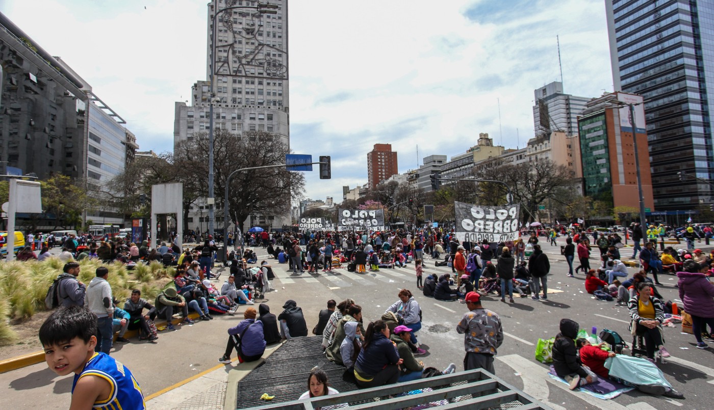 Unidad Piquetera anunció un nuevo "corte total" en la 9 de Julio para el jueves | Política