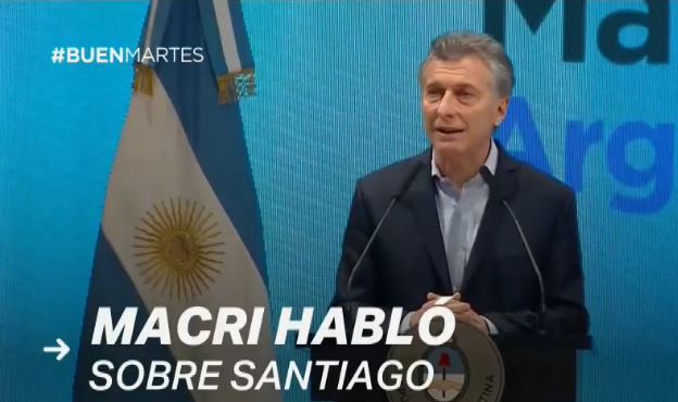 Mauricio Macri sobre el caso Santiago Maldonado: "Estamos trabajando y colaborando con la Justicia todo lo posible" | Política