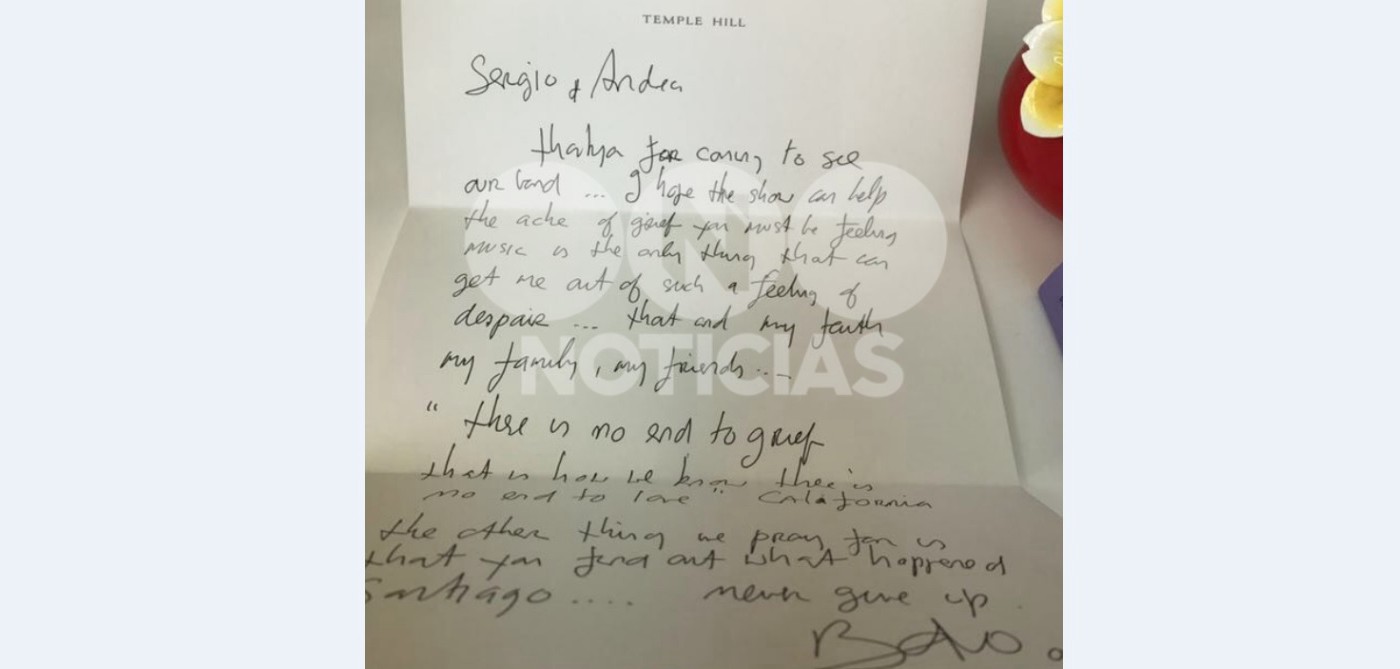 La emotiva carta de Bono al hermano de Santiago Maldonado | Política