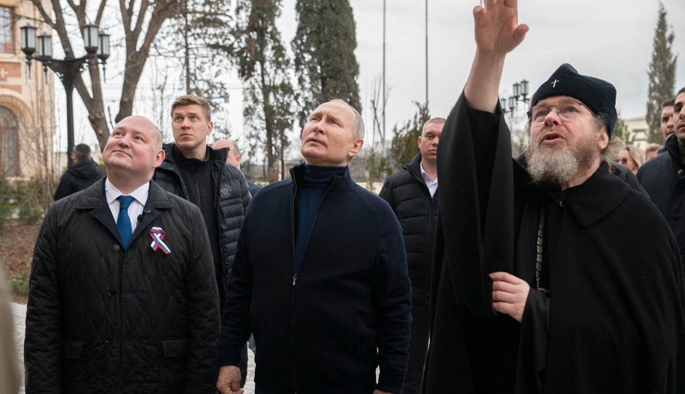 Putin visitó Crimea en el aniversario de la anexión rusa | Internacionales