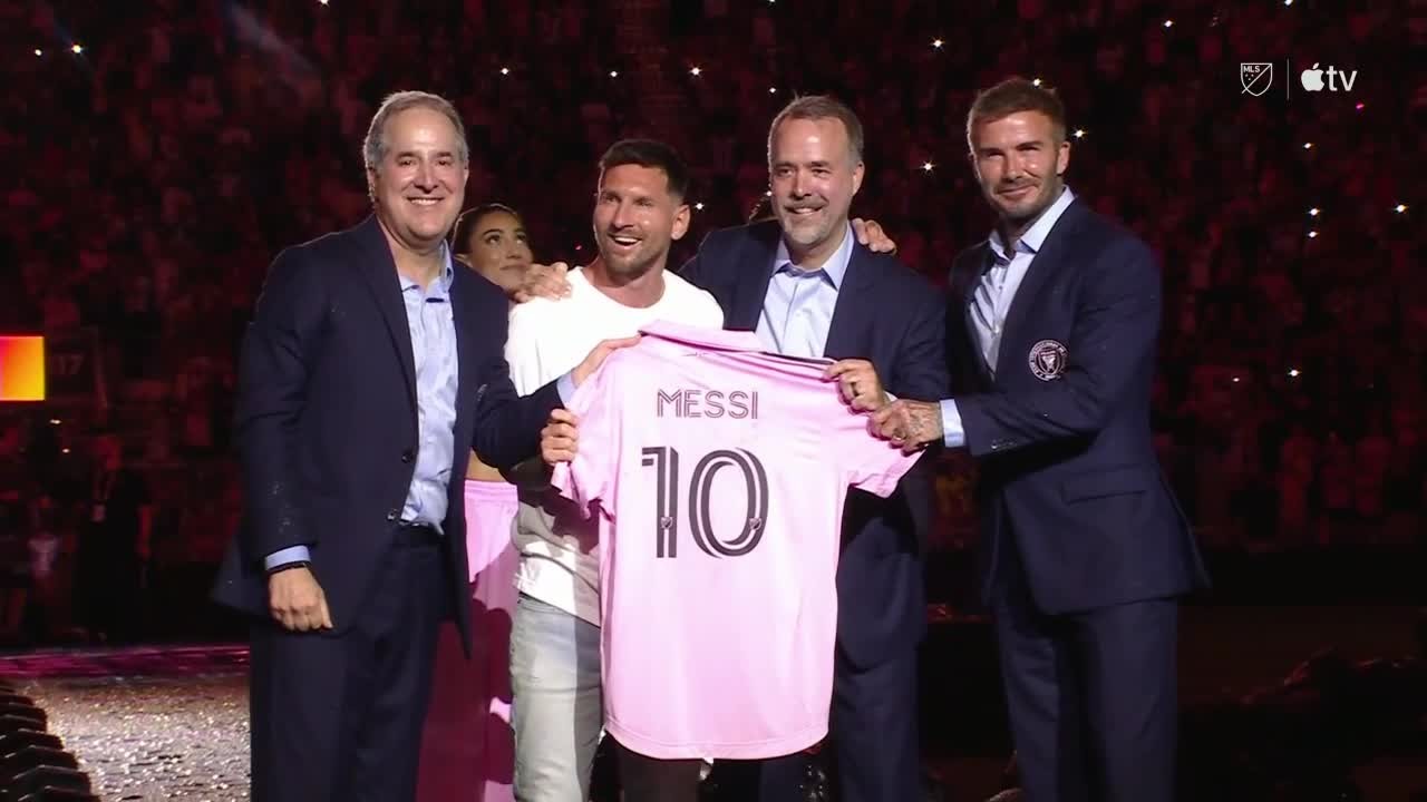 Un emocionado Messi fue presentado en Inter de Miami: "Vamos a vivir cosas lindas" | Deportes