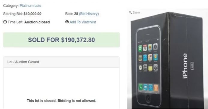 Subastaron un iPhone de 2007 en US$190 mil: el sorprendente motivo por el que se pagó ese monto | Internacionales