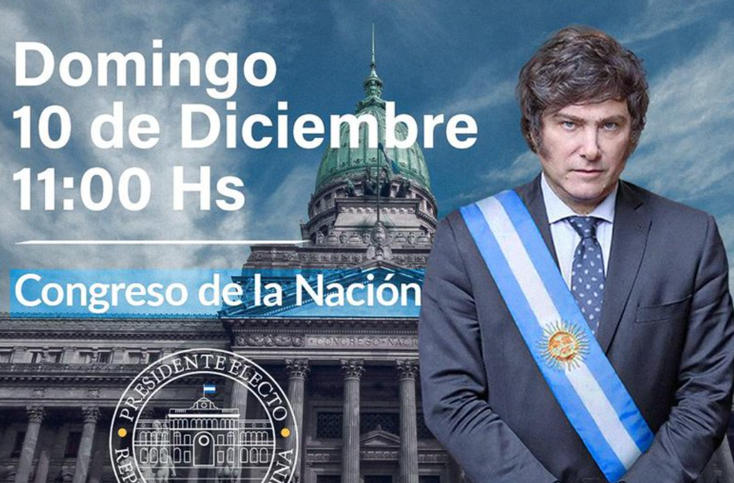"Traé tu bandera argentina": Milei convocó a la ciudadanía a la asunción presidencial | Política