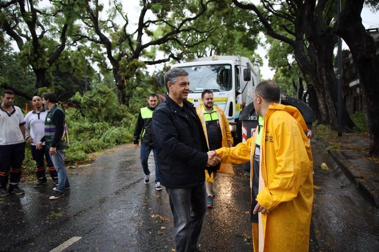 Jorge Macri monitoreó los operativos tras el temporal en la Ciudad | Política