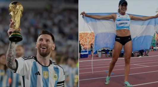 Lionel Messi y la atleta marplatense Belén Casetta compartieron el Olimpia de Oro | Deportes