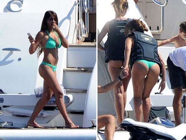 Messi de vacaciones: se filtraron fotos de Antonella Rocuzzo en bikini en un yate de Ibiza | Deportes