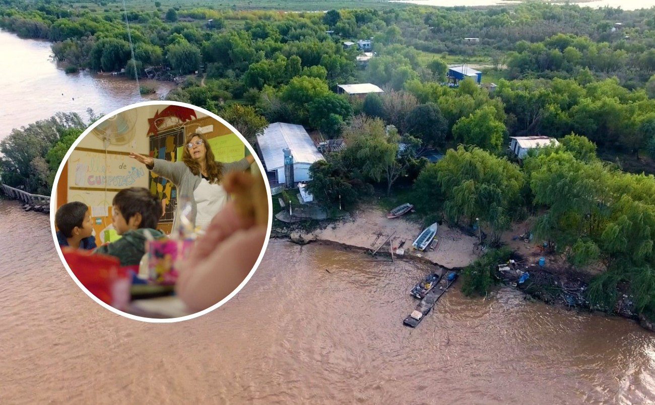 Es maestra, tiene 55 años, llega a la escuela en canoa y tiene asistencia perfecta | Actualidad