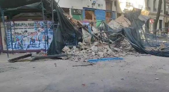 Se derrumbó una casa antigua que iba a ser demolida en San Cristóbal | Actualidad