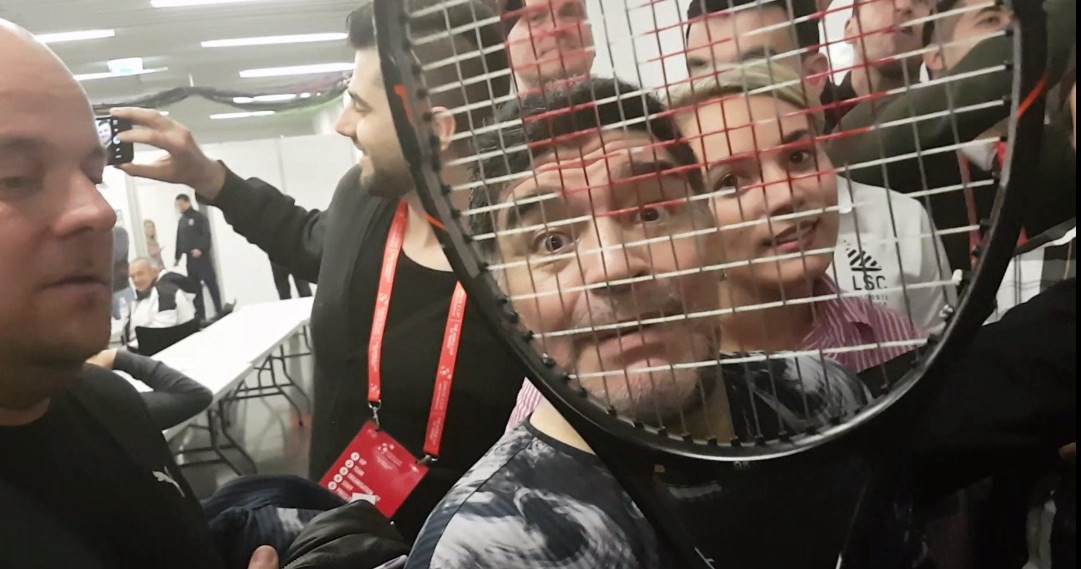 Del Potro le regaló a Maradona la raqueta con la que le ganó a Cilic | Deportes