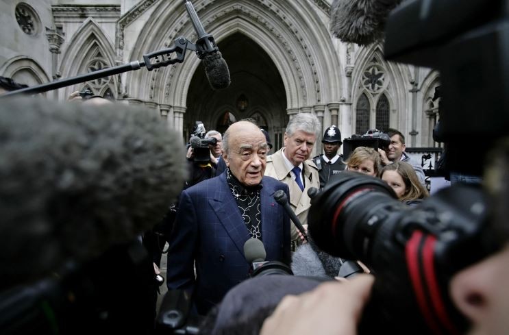 Los abogados de las mujeres que acusan a Al Fayed recibieron "más de 150 nuevas consultas" | Internacionales