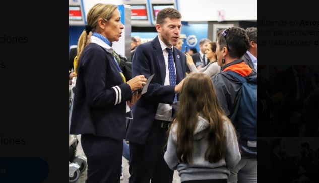 Pilotos y tripulantes de cabina realizaron en Aeroparque una jornada de "concientización" de pasajeros | Actualidad
