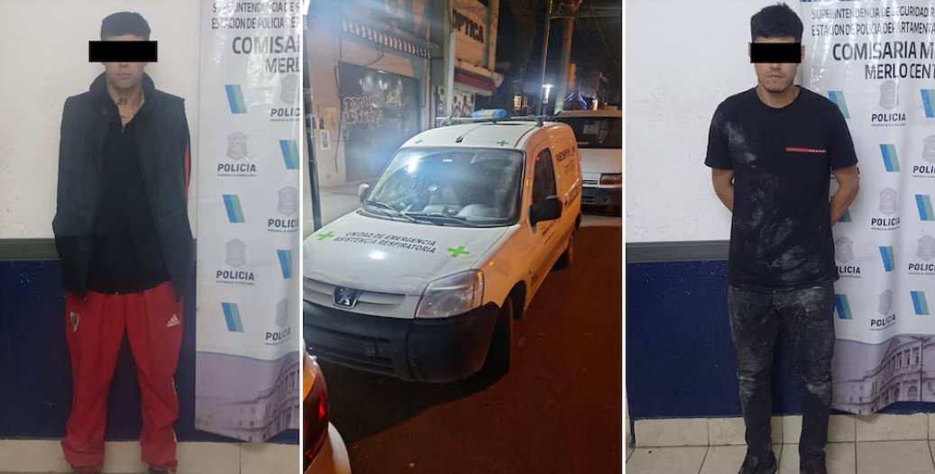 Brutal asalto en Merlo: le gatillaron dos veces en la cabeza a un chofer para robarle la ambulancia | Actualidad