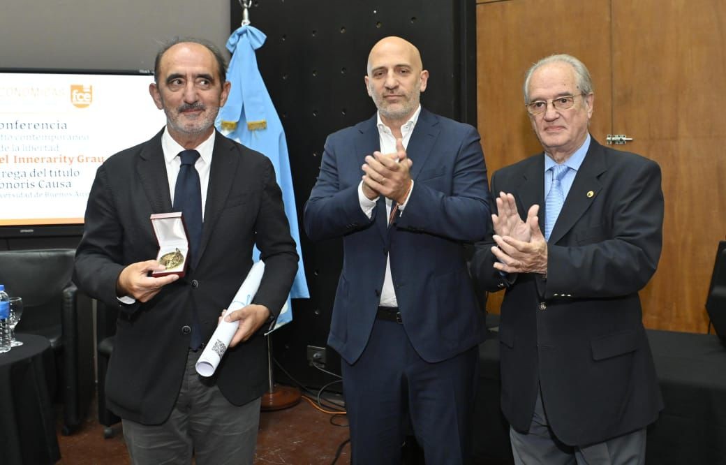 Entregaron el Honoris Causa de la UBA al filósofo español Daniel Innerarity Grau | Actualidad