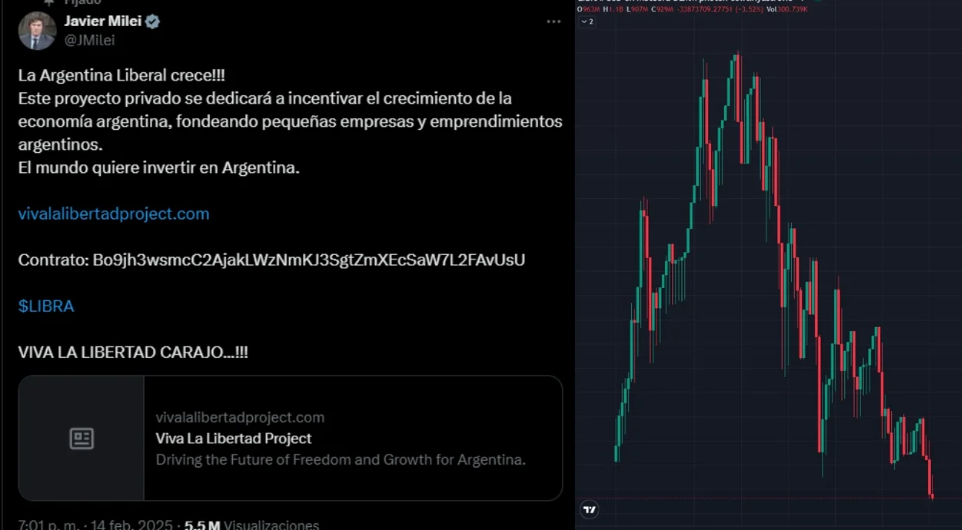 "No sabía los pormenores": Milei sobre Libra, el extraño token que publicitó y se desplomó minutos después | Política