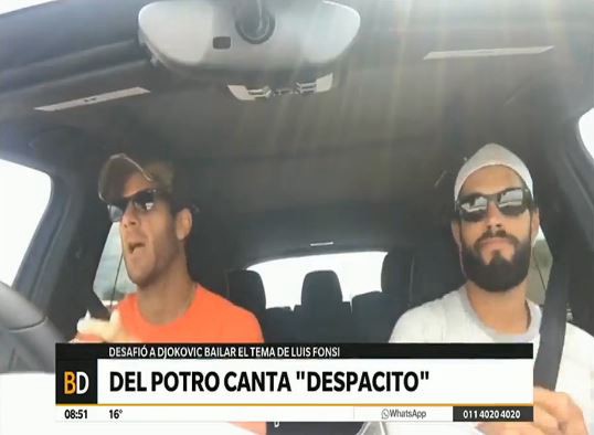 Del Potro se lució cantando "Despacito" | Deportes