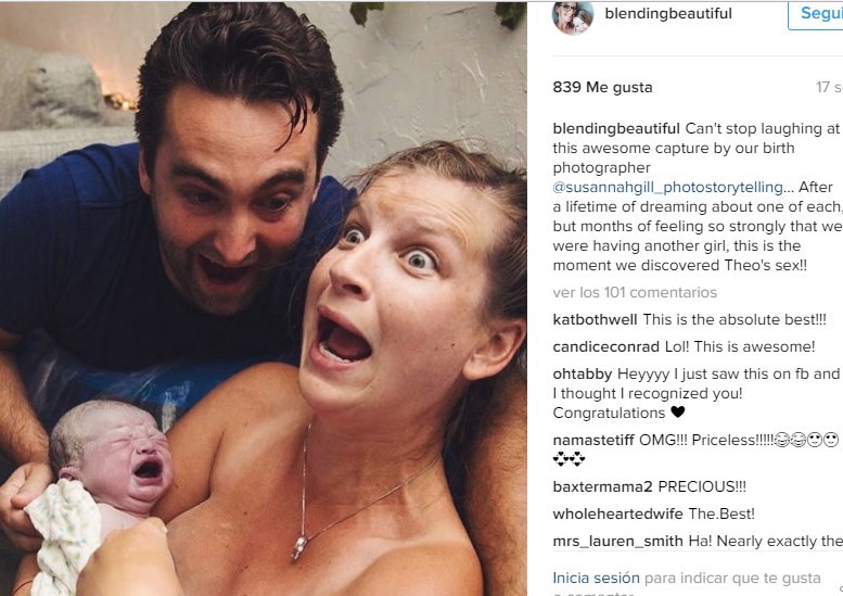 Foto viral: la cara de la madre al enterarse el sexo de su hijo recién nacido | Curiosidades