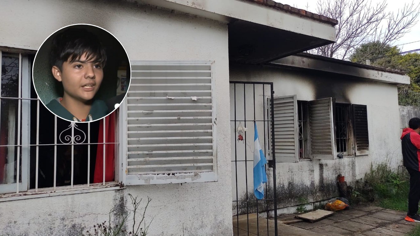 Incendio: un adolescente salvó a su hermanito y a su perro en medio de las llamas | Actualidad