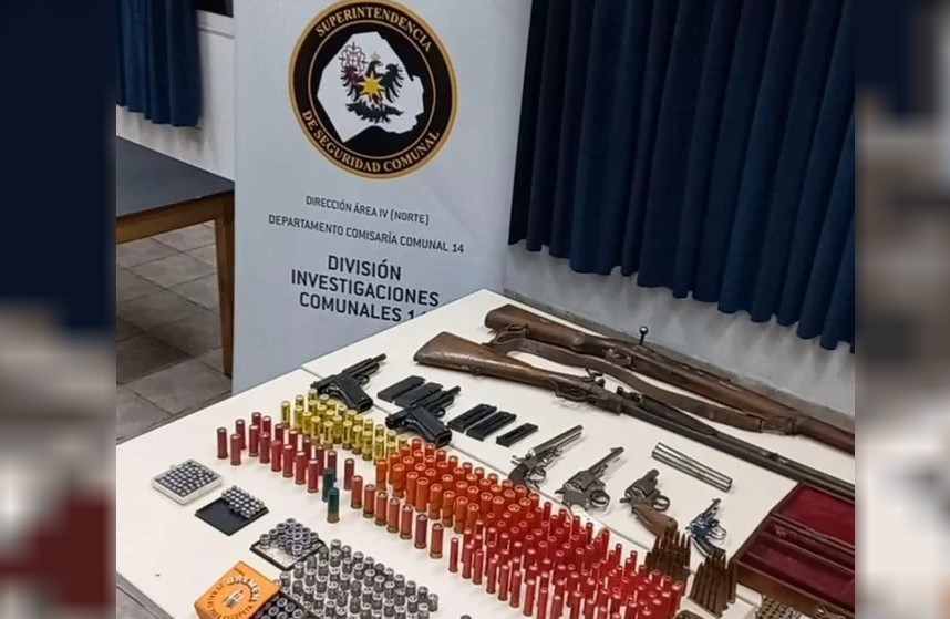 Tenía un poderoso arsenal en su casa de Palermo y fue detenido | Actualidad