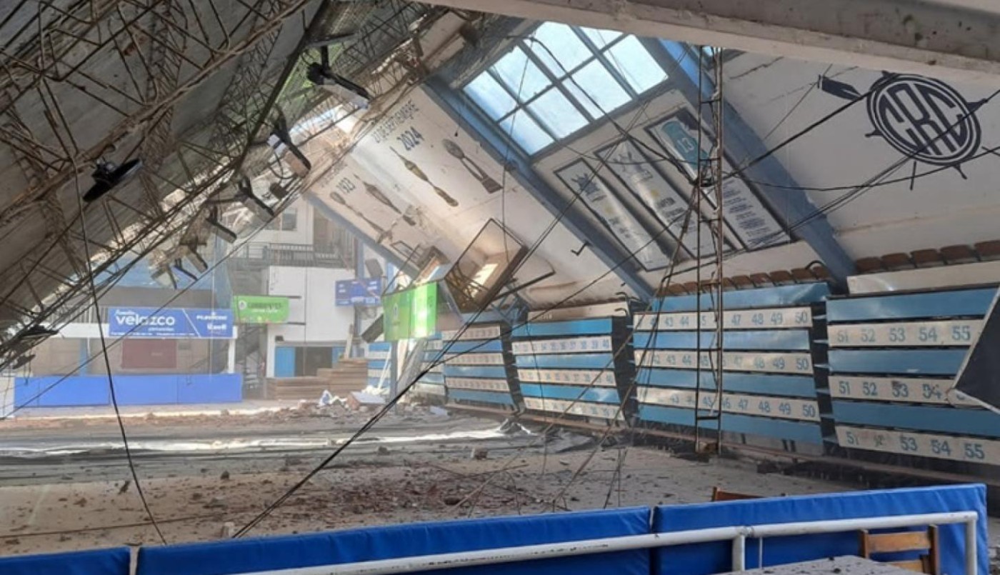 Se derrumbó el techo del estadio de Regatas Corrientes | Deportes