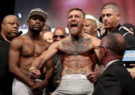 La "excitación" de McGregor en el pesaje antes de la pelea contra Mayweather | Deportes