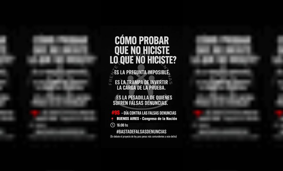 Marchas por el Día contra las Falsas Denuncias | Actualidad