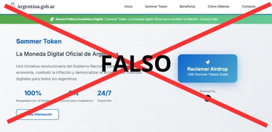 El Gobierno aclaró que es falso el sitio web del Hospital Sommer que promocionaba una criptomoneda | Economía