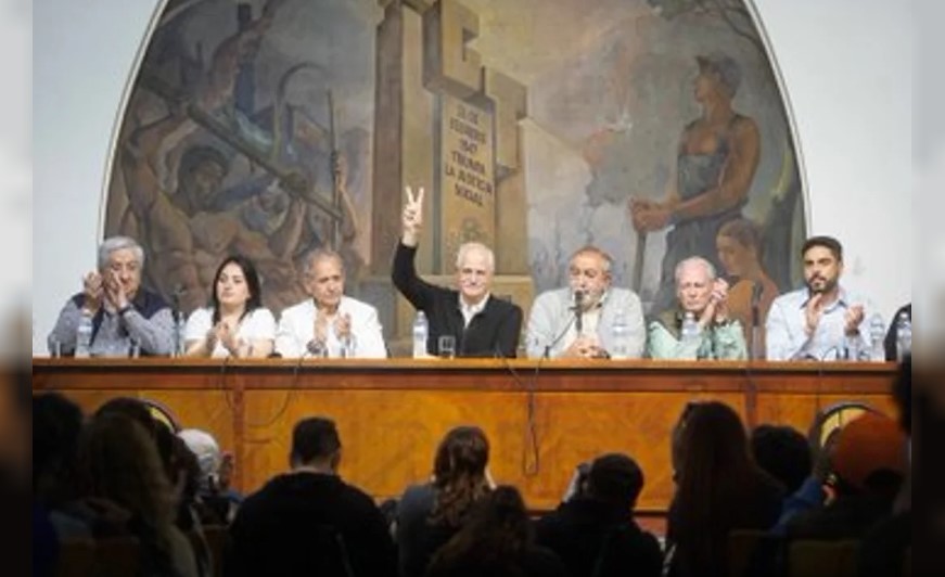 La CGT hizo un acto con Taiana y llamó a "reventar las urnas" con Fuerza Patria | Política