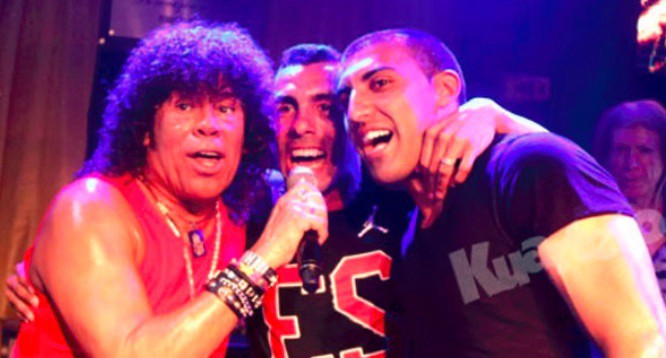 Tevez y Wanchope, juntos en un show de la Mona Jiménez | Deportes