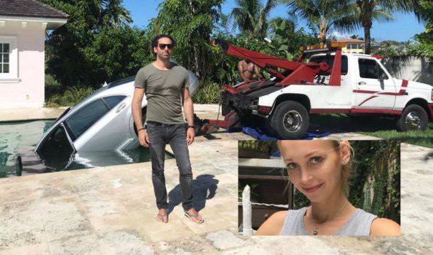 Cortó con su novia y ella por venganza le tiró el auto en la pileta | Curiosidades