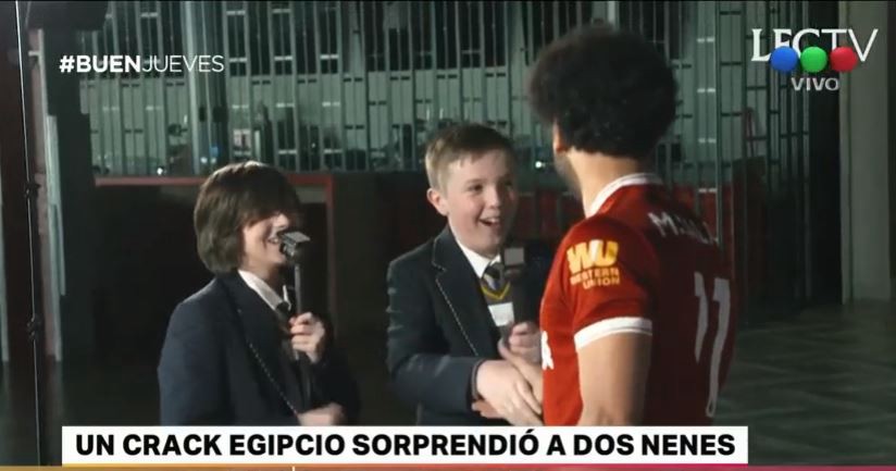 El crack egipcio Mohamed Salah y el Liverpool sorprendieron a varios niños | Deportes