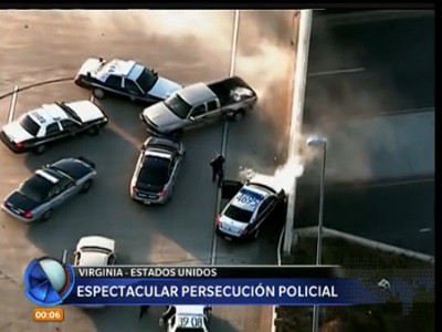 Espectacular persecución policial en las afueras de Washington D.C. | Internacionales