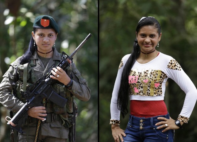 Diez fotos que muestran el increíble cambio de mujeres guerrilleras al dejar las FARC | Internacionales
