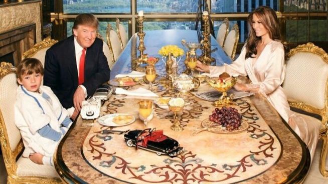 La foto de Trump y su familia que se volvió viral por un detalle extraño | Internacionales