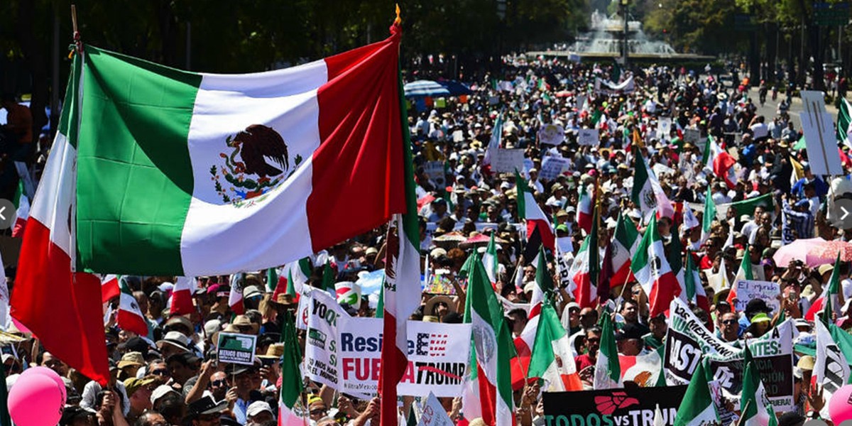 "Vibra México": multitudinaria protesta contra Donald Trump | Internacionales