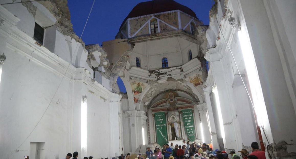 Terremoto en México: se derrumbó la cúpula de una iglesia durante un bautismo y murieron 11 personas | Internacionales