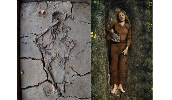 Hallaron restos de un bebé de hace 6000 años: estaba abrazado a su madre | Internacionales