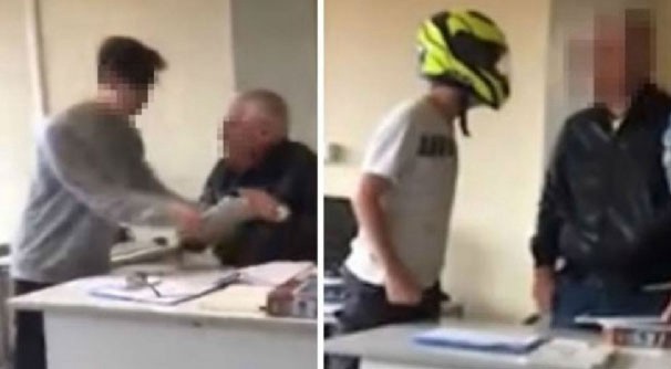 "Póngase de rodillas": la indignante agresión de estudiantes a un profesor en Italia | Internacionales