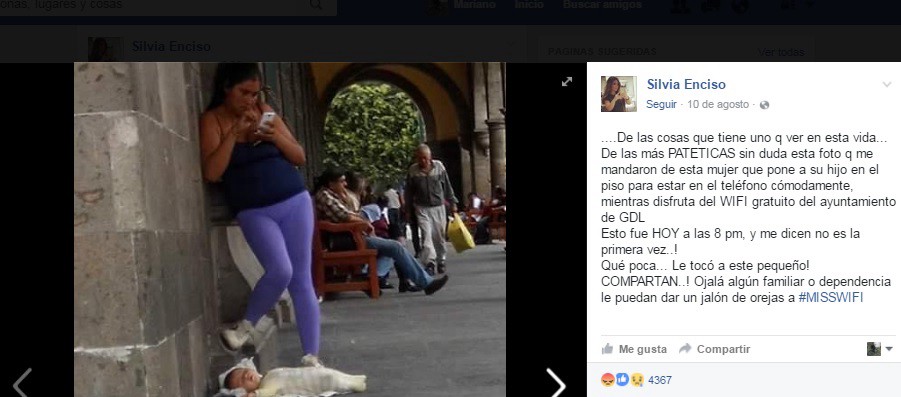 Indignación en las redes: la madre que descuida a su bebé para chatear con el celular | Redes