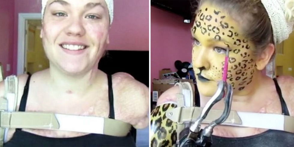 El éxito viral de la maquilladora que no tiene brazos ni piernas | Redes