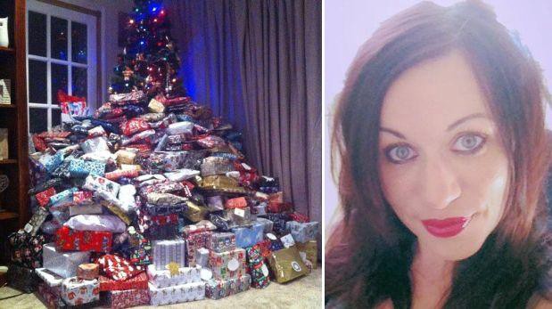 Furia en las redes sociales por una mujer que llenó el arbolito de Navidad de regalos para sus hijos | Redes