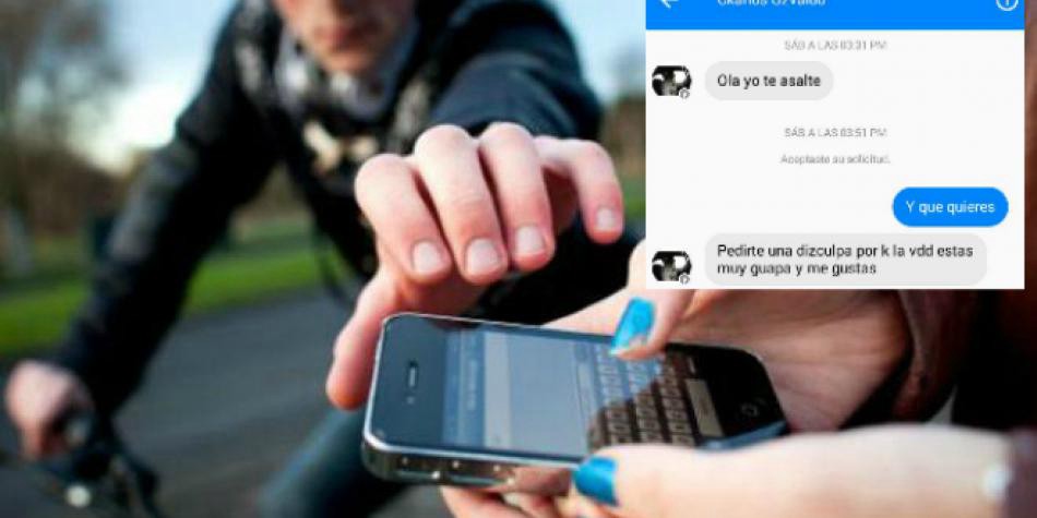 Luego de golpearla y robarle el celular, el ladrón le mandó una mensaje para obtener un cita | Redes