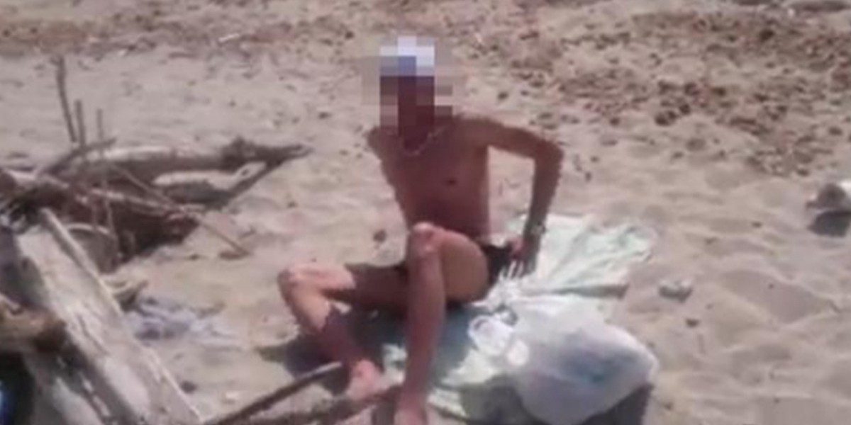 Una joven escrachó a un hombre que se masturbó mientras la observaba en la playa | Redes