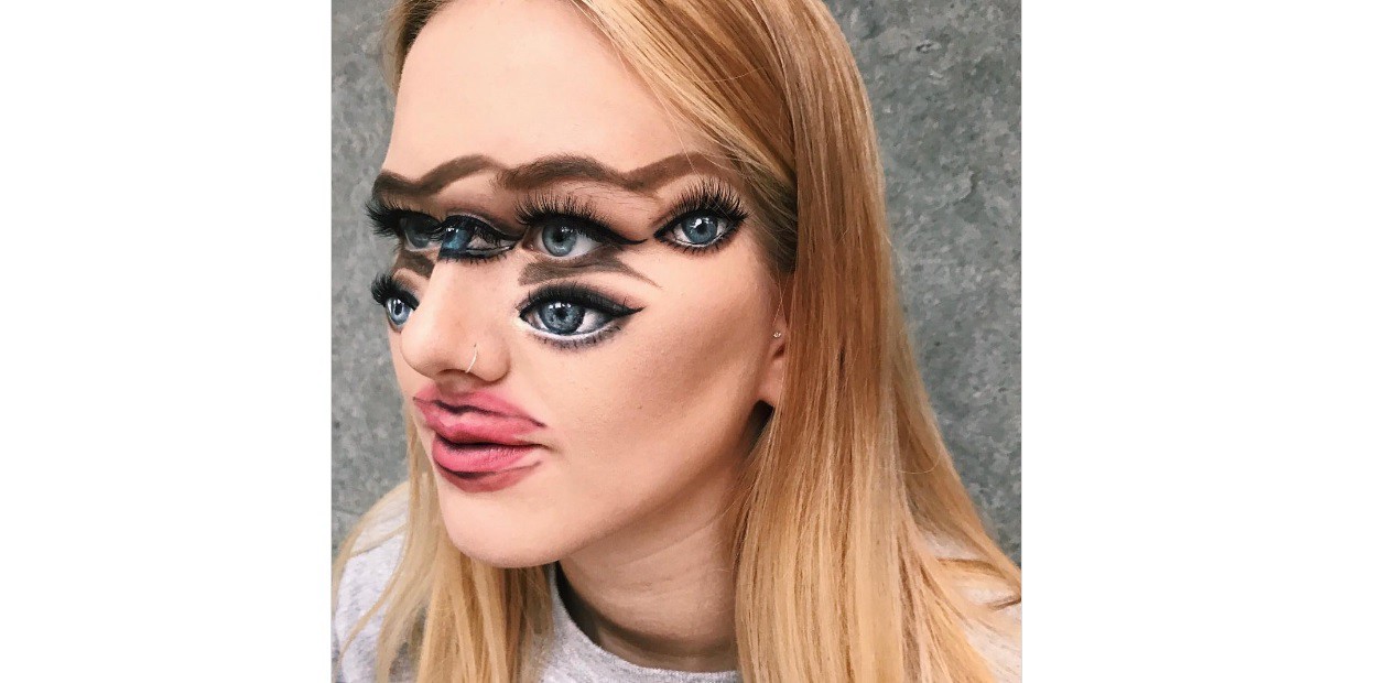 Las ilusiones ópticas que crea esta artista del maquillaje vuelven locos a todos en redes sociales | Redes